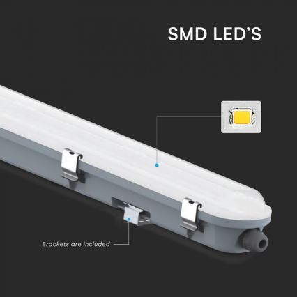 LED technické žiarivkové svietidlo s núdzovým modulom LED/48W/230V 6500K IP65 2200 mAh 150 cm