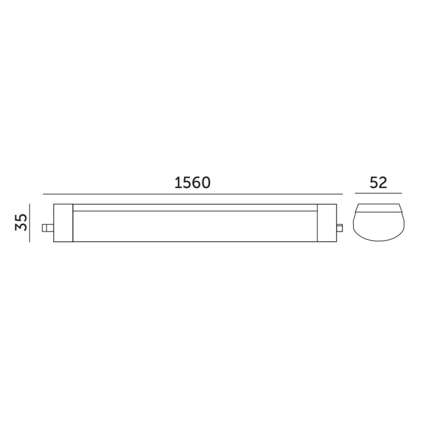 Technické žiarivkové svietidlo LED/48W/230V IP65 4000K 156 cm