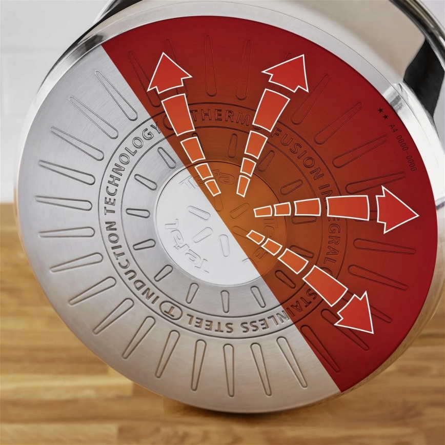 Tefal - 3-dielna sada hrncov DELICIOUS, nerezová