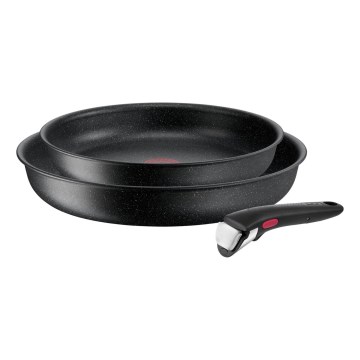 Tefal - 3-dielna sada panvíc INGENIO BLACK STONE