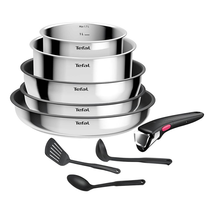 Tefal - 9-dielna sada riadu INGENIO COOK nerez