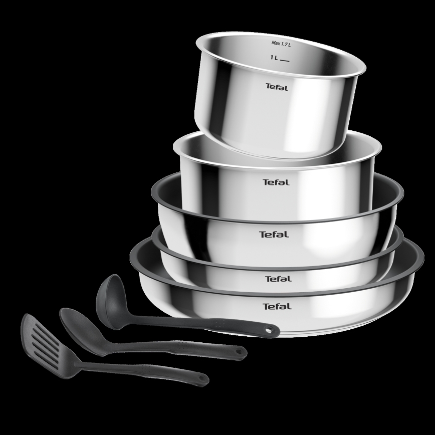 Tefal - 9-dielna sada riadu INGENIO COOK nerez
