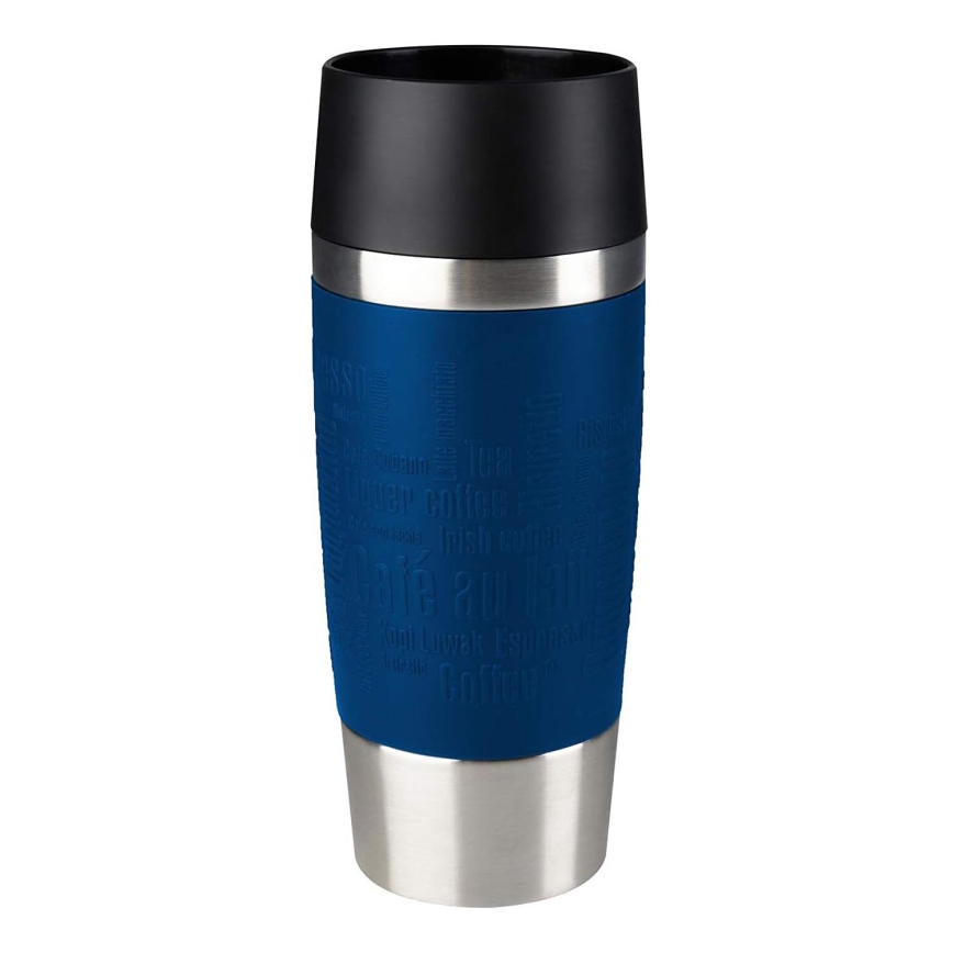 Tefal - Cestovný hrnček 360 ml TRAVEL MUG nerez/tmavomodrá