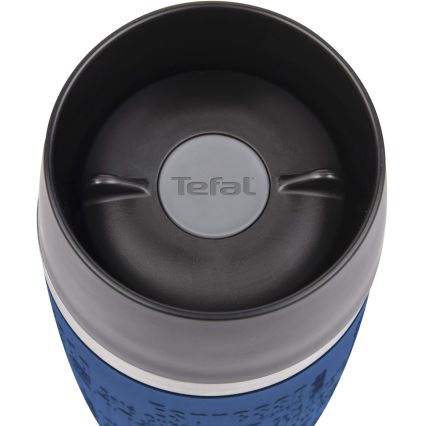 Tefal - Cestovný hrnček 360 ml TRAVEL MUG nerez/tmavomodrá