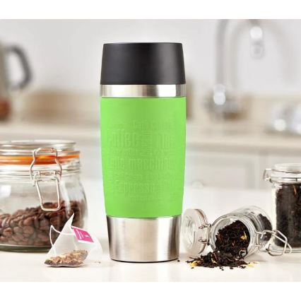 Tefal - Cestovný hrnček 360 ml TRAVEL MUG nerez/zelená