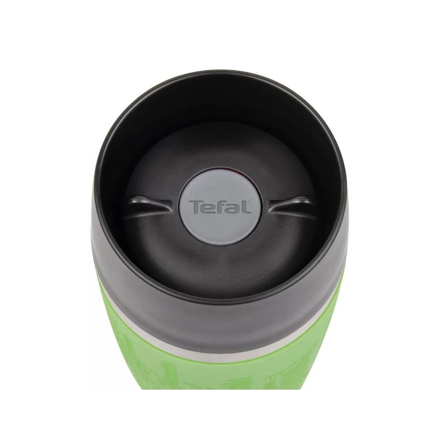 Tefal - Cestovný hrnček 360 ml TRAVEL MUG nerez/zelená