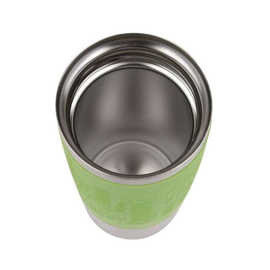 Tefal - Cestovný hrnček 360 ml TRAVEL MUG nerez/zelená