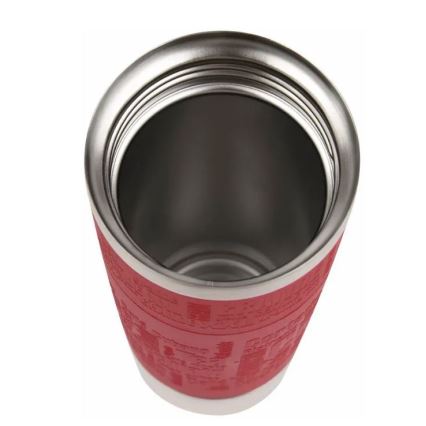 Tefal - Cestovný hrnček 500 ml TRAVEL MUG nerez/červená