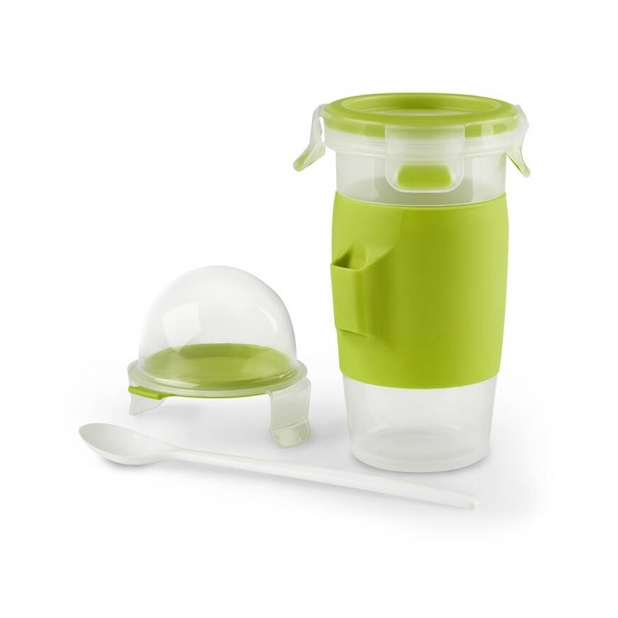 Tefal - Dóza na jogurt s lyžičkou 0,45 l MASTER SEAL TO GO zelená
