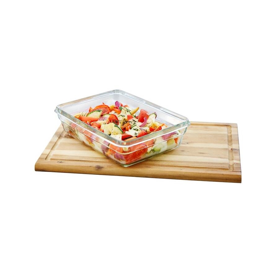 Tefal - Dóza na potraviny 0,45 l MSEAL GLASS červená/sklo