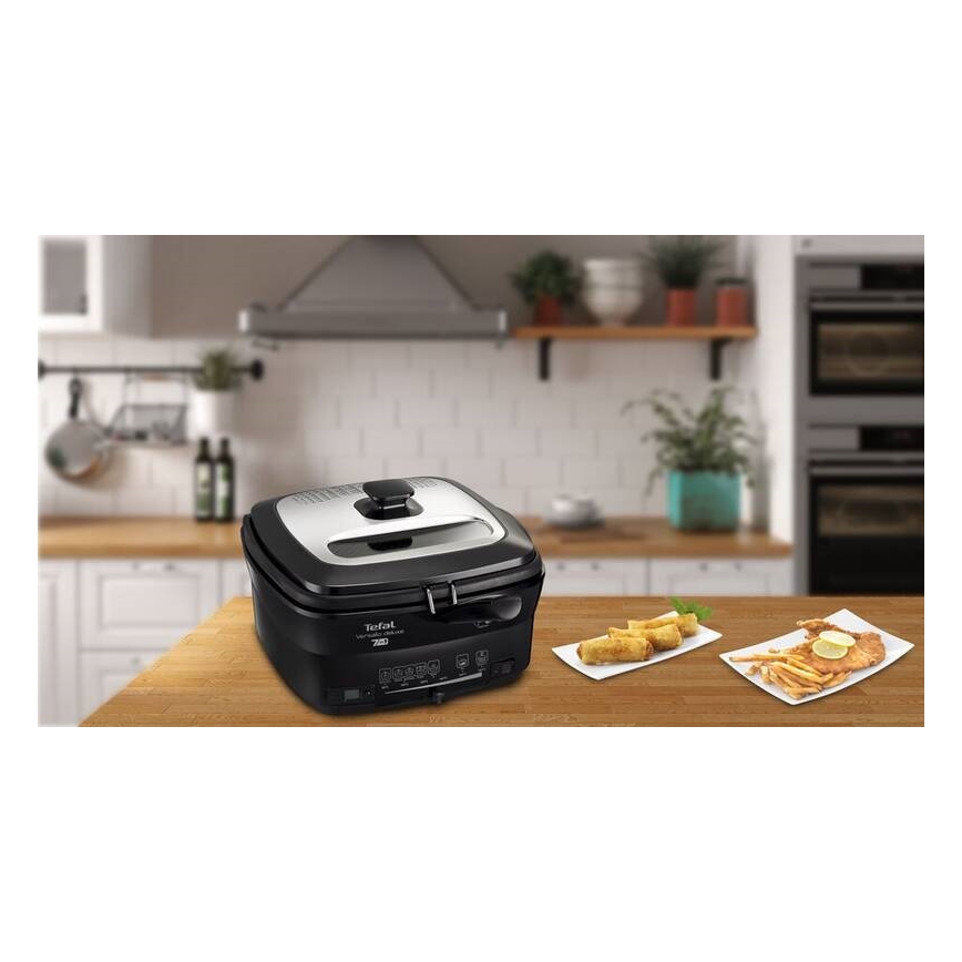 Tefal - Fritéza 2 l VERSALION DE LUXE 7v1 1600W/230V čierna