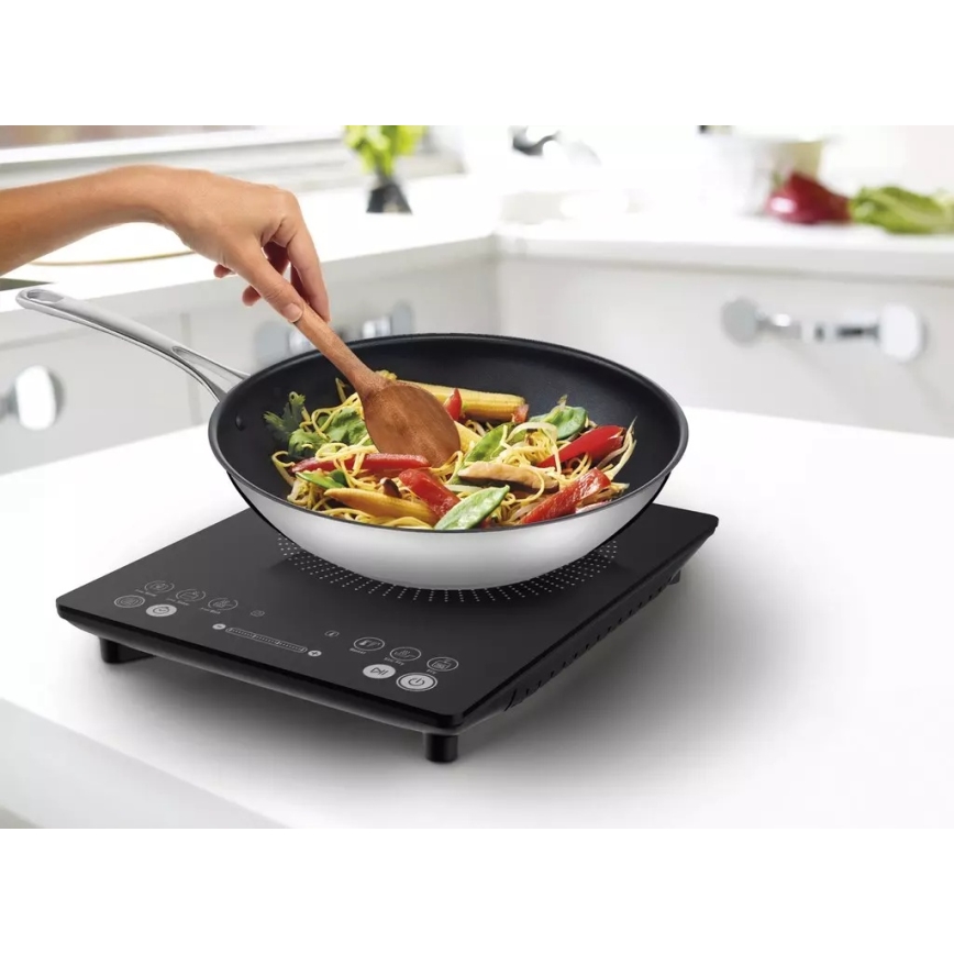 Tefal - Indukčný varič EVERYDAY SLIM 2100W/230V čierny