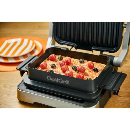Tefal - Kontaktný gril OPTIGRILL 2100W/230V matný chróm