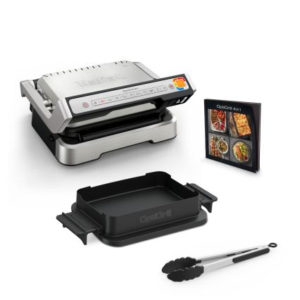 Tefal - Kontaktný gril OPTIGRILL 2100W/230V matný chróm
