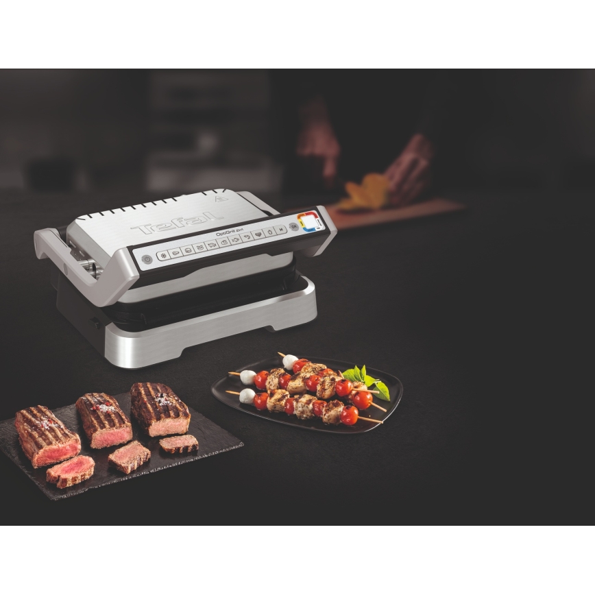 Tefal - Kontaktný gril OPTIGRILL 4v1 2100 W/230 V nerezová oceľ