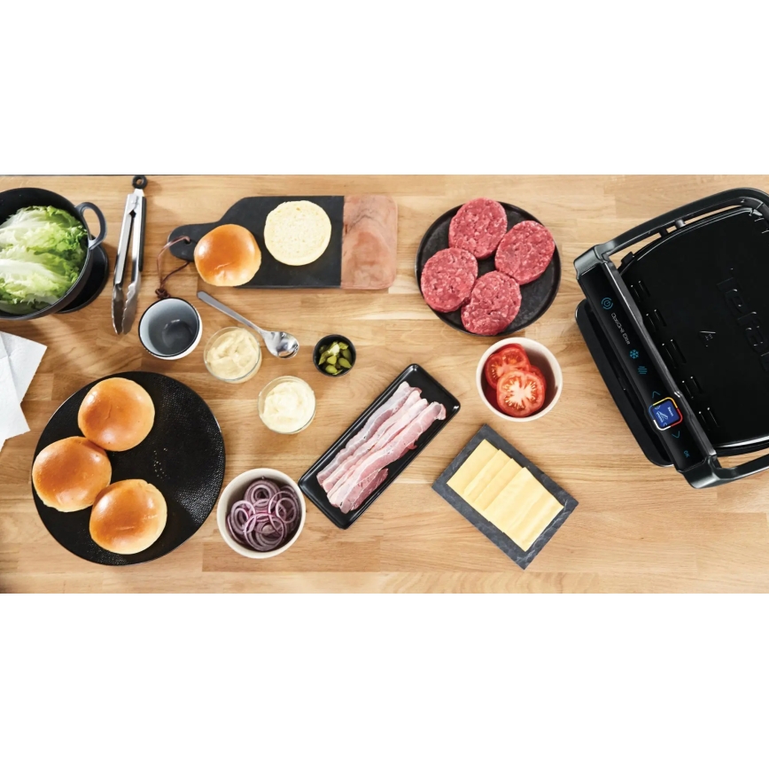 Tefal - Kontaktný gril OPTIGRILL ELITE 2000W/230V čierna
