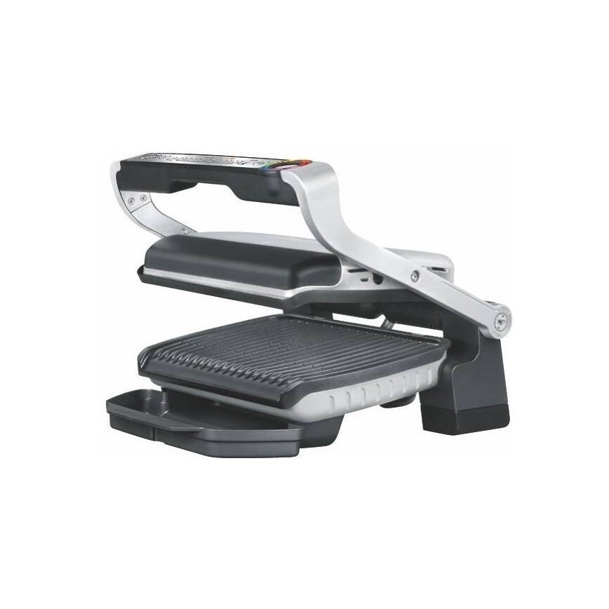 Tefal - Kontaktný gril OPTIGRILL+ INOX WAFFLES 2000W/230V čierna/chróm