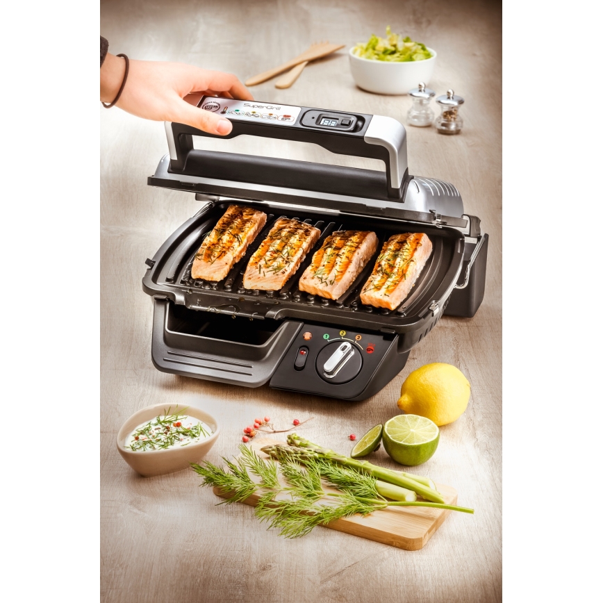 Tefal - Kontaktný gril SUPERGRILL 2000W/230V