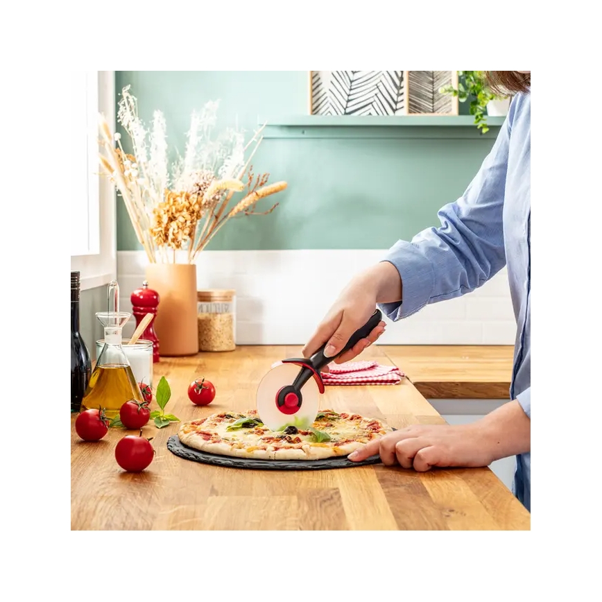 Tefal - Krájač na pizzu INGENIO nerez/čierna