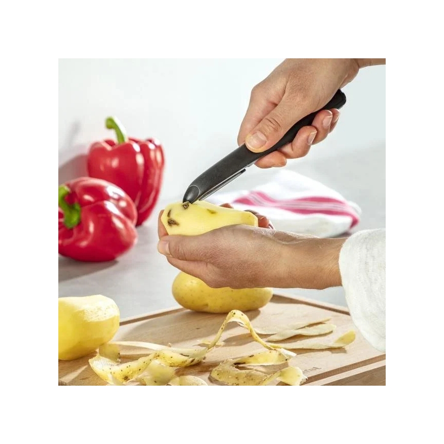 Tefal - Kuchynská škrabka COLORFOOD 17 cm čierna