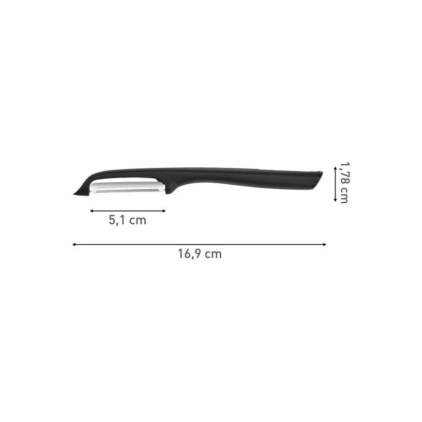 Tefal - Kuchynská škrabka COLORFOOD 17 cm čierna