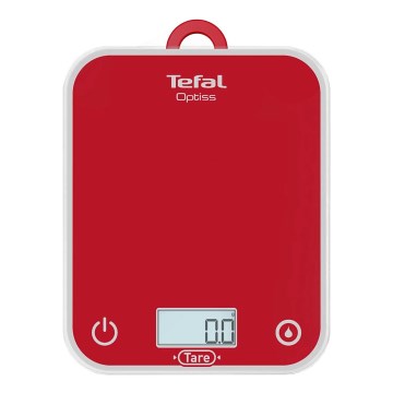 Tefal - Kuchynská váha OPTISS 2xAAA červená