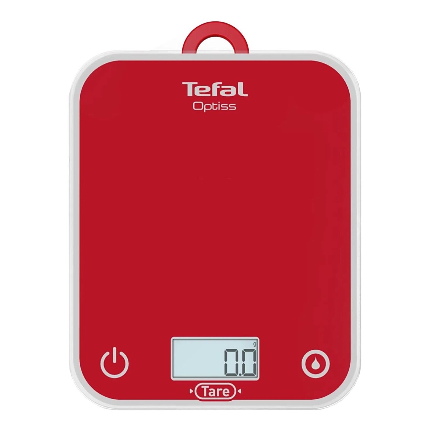 Tefal - Kuchynská váha OPTISS 2xAAA červená