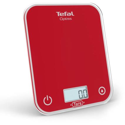 Tefal - Kuchynská váha OPTISS 2xAAA červená