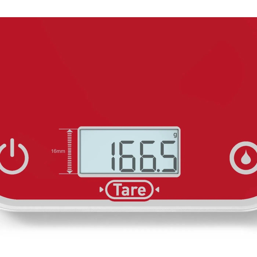 Tefal - Kuchynská váha OPTISS 2xAAA červená