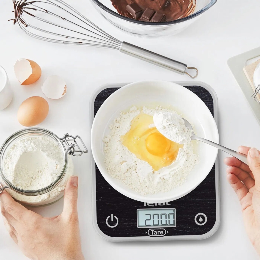 Tefal - Kuchynská váha OPTISS 2xAAA čierna