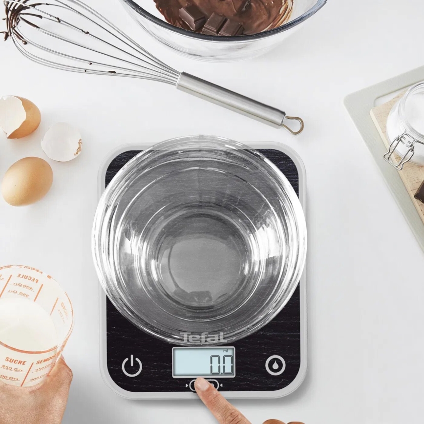 Tefal - Kuchynská váha OPTISS 2xAAA čierna