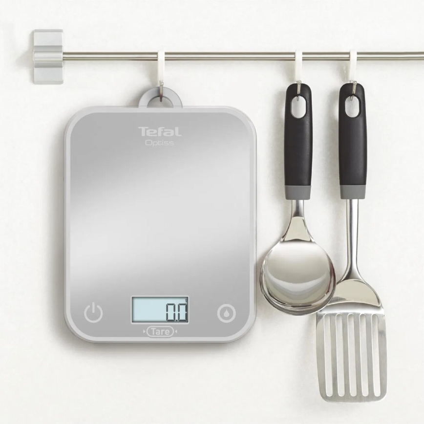 Tefal - Kuchynská váha OPTISS 2xAAA šedá