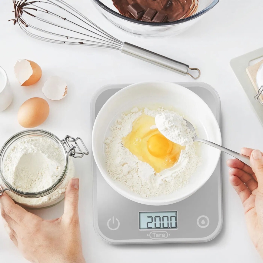 Tefal - Kuchynská váha OPTISS 2xAAA šedá