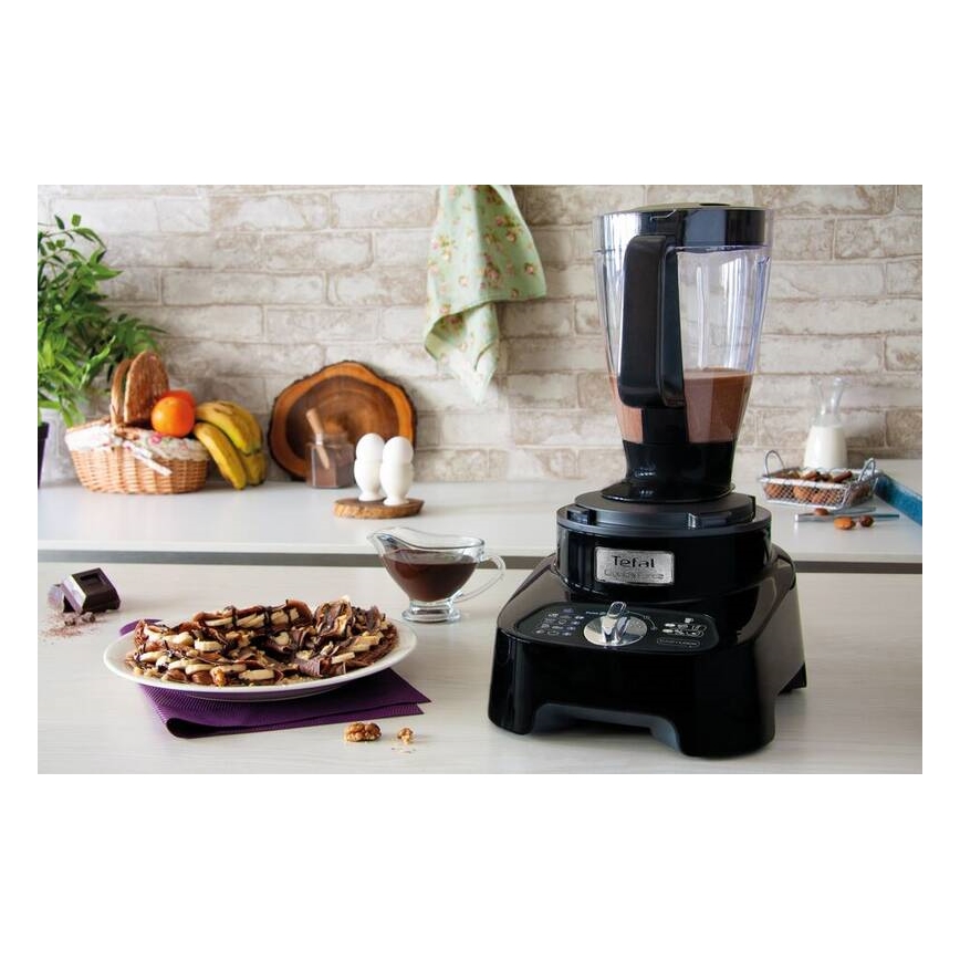 Tefal - Kuchynský robot DOUBLE FORCE 1000W/230V čierna
