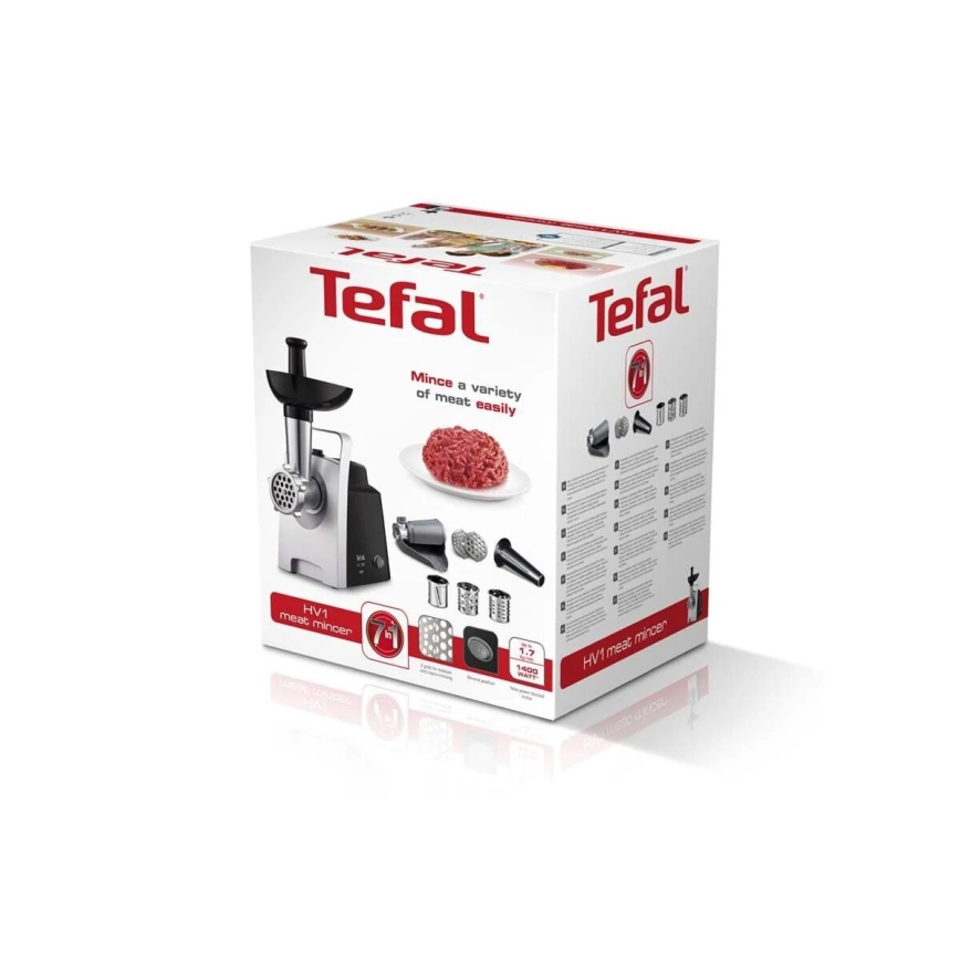 Tefal - Mlynček na mäso 7v1 1400W/230V čierna/strieborná