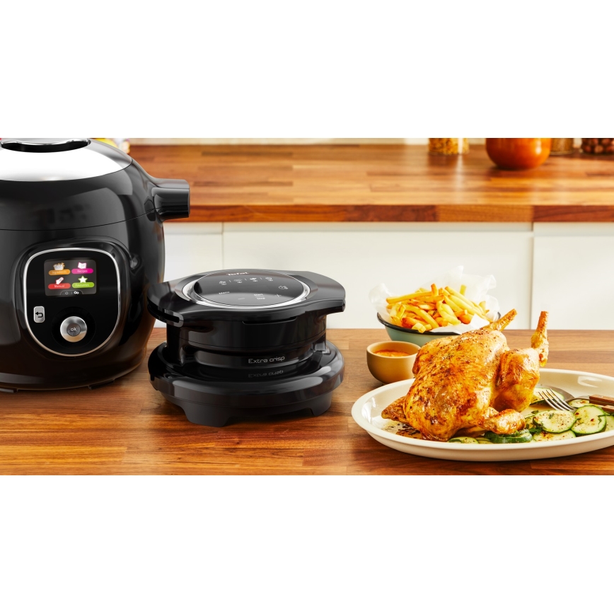 Tefal - Multifunkčný elektrický tlakový hrniec s príslušenstvom 6 l 1600 W/230 V čierny