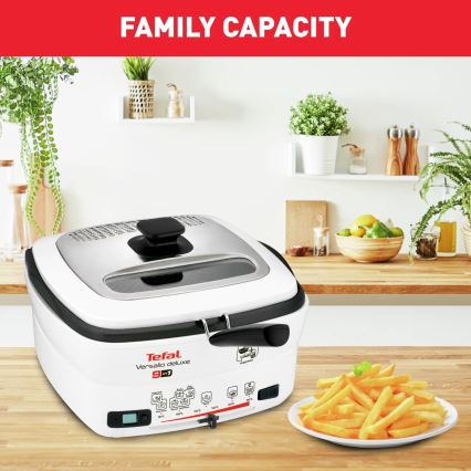 Tefal - Multifunkčná fritéza 9v1 VERSALIO DE LUXE 1600W/230V 2 l biela