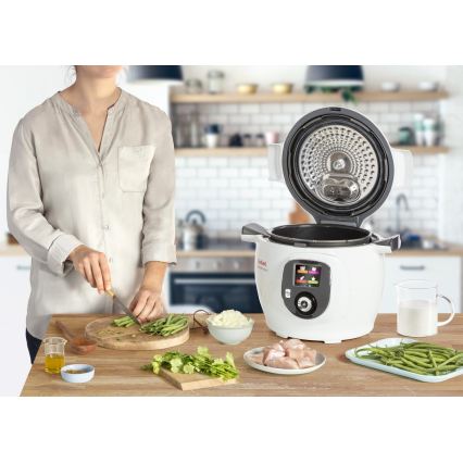 Tefal - Multifunkčný elektrický hrniec 6 l 1600W/230V biely