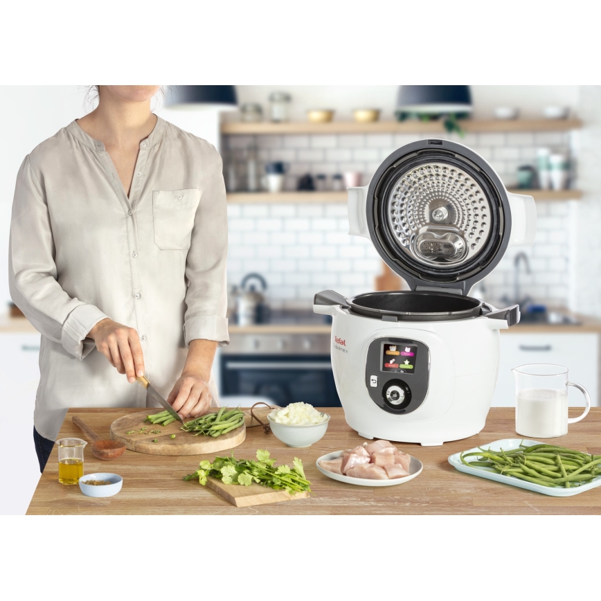Tefal - Multifunkčný elektrický hrniec 6 l 1600W/230V biely