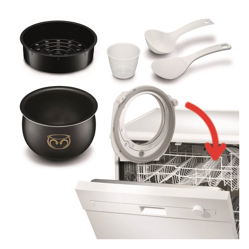 Tefal - Multifunkčný elektrický hrniec FUZZY 750W/230V