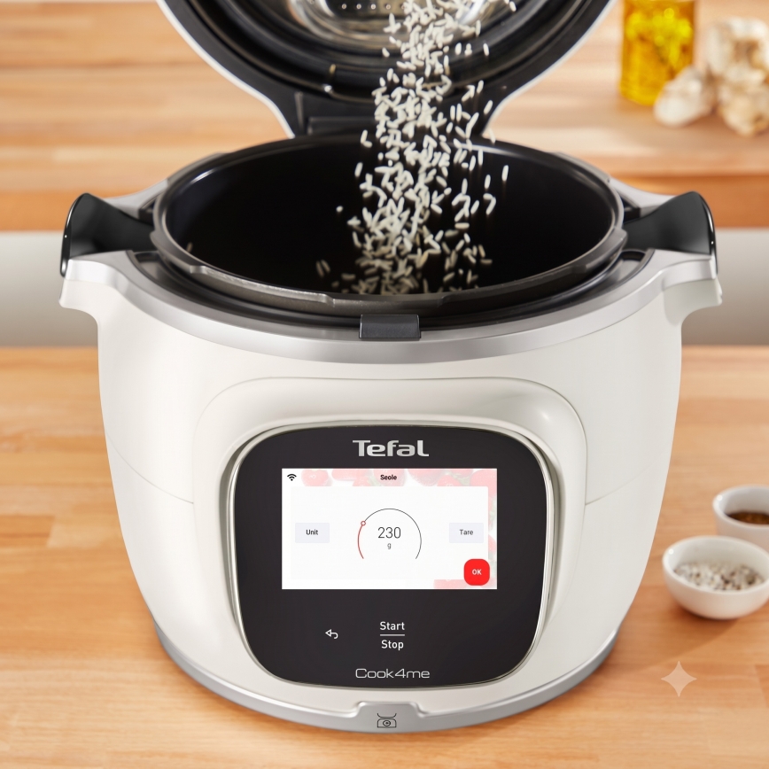 Tefal - Multifunkčný elektrický tlakový hrniec 6 l COOK4ME TOUCH PRO 1600W/230V