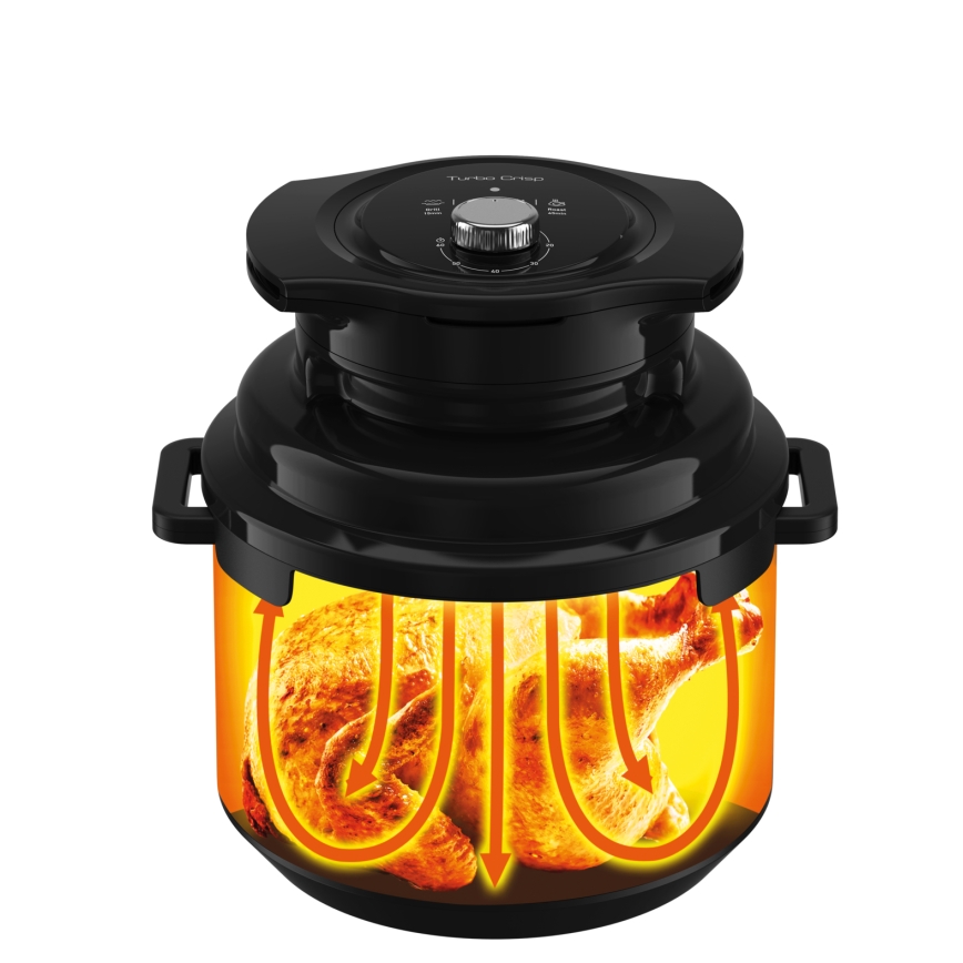 Tefal - Multifunkčný elektrický tlakový hrniec 7,6 l 1200W/230V čierna