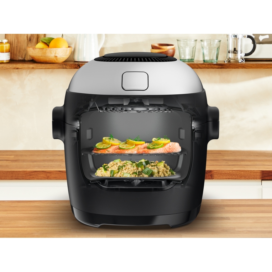 Tefal - Multifunkčný hrniec a teplovzdušná fritéza 2v1 MULTICOOK ACTIFRY 1334W/230V 6 l