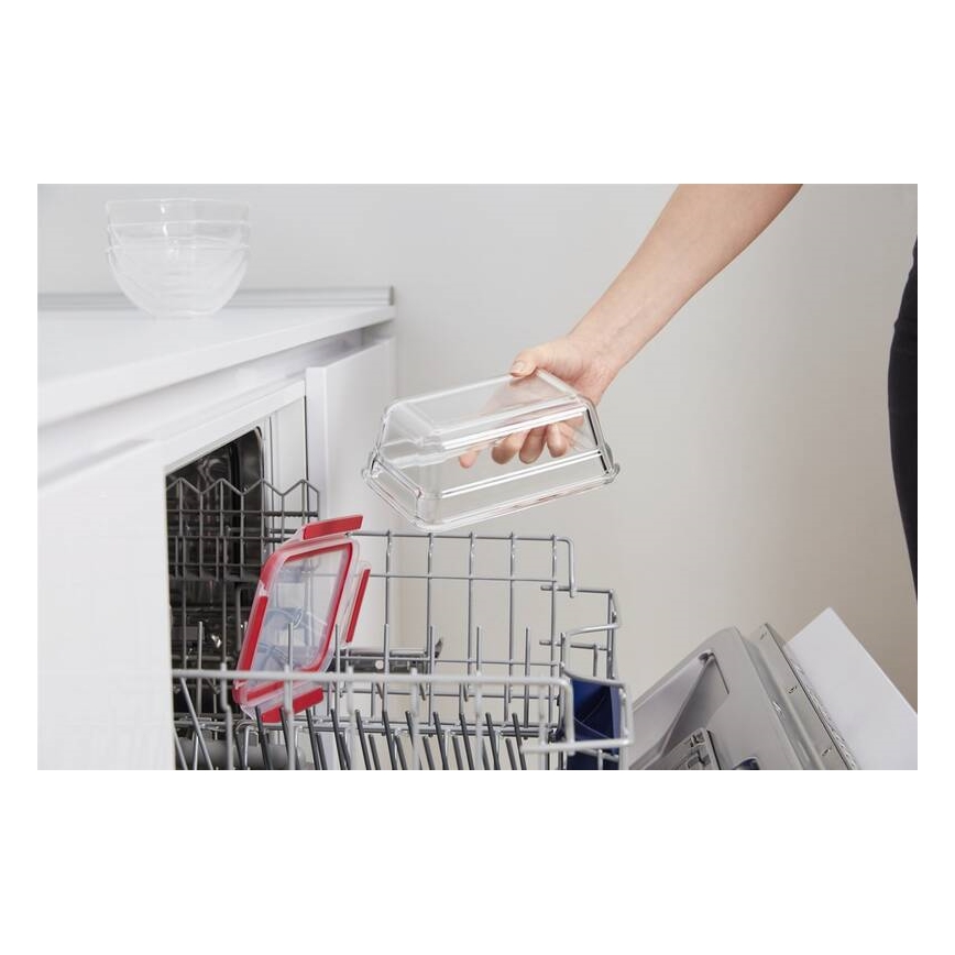 Tefal - Nádoba na potraviny 0,85 l MSEAL GLASS červená/sklo