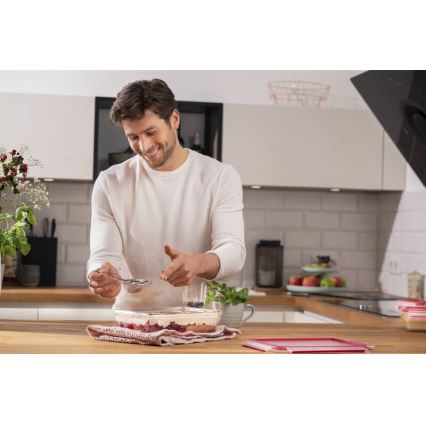 Tefal - Nádoba na potraviny 2 l MSEAL GLASS červená/sklo