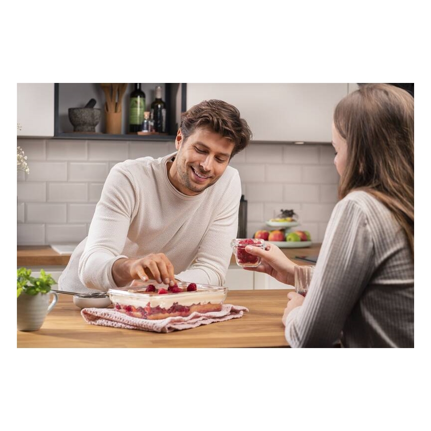 Tefal - Nádoba na potraviny 2 l MSEAL GLASS červená/sklo