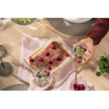 Tefal - Nádoba na potraviny 2 l MSEAL GLASS červená/sklo
