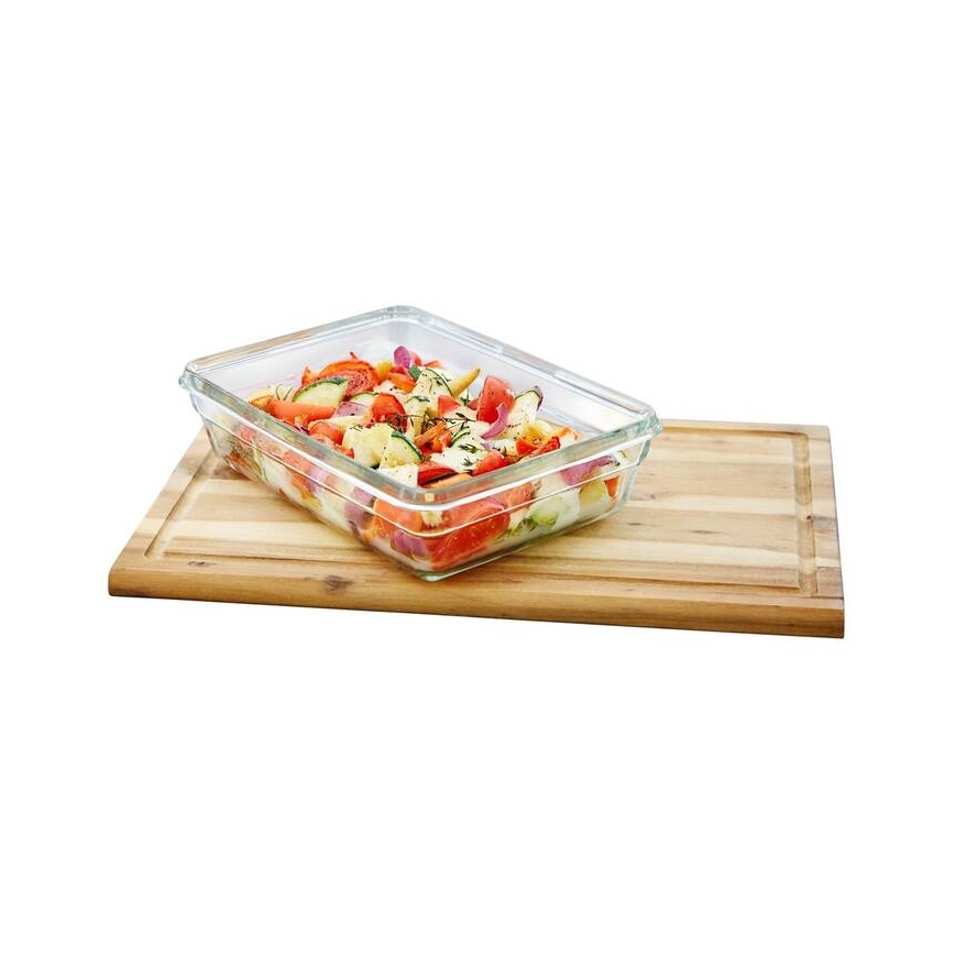 Tefal - Nádoba na potraviny 3 l MSEAL GLASS červená/sklo