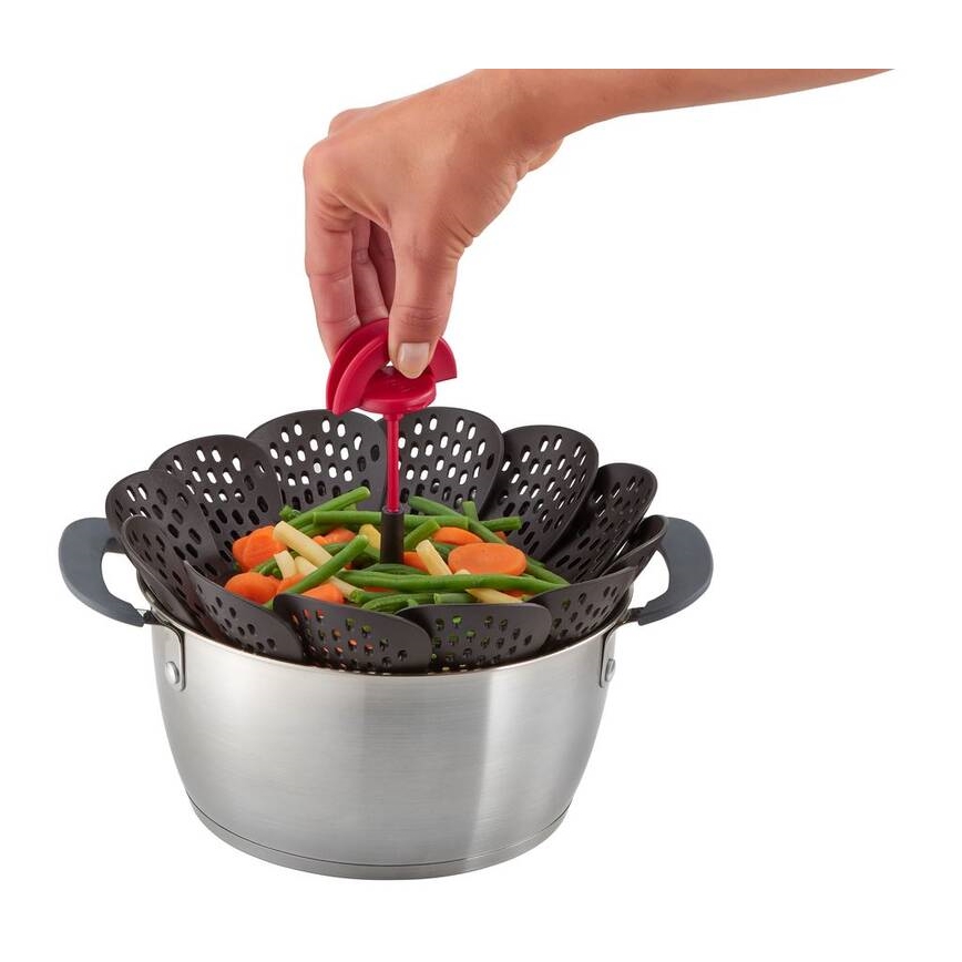 Tefal - Naparovací košík INGENIO čierna/červená
