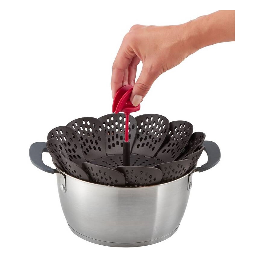 Tefal - Naparovací košík INGENIO čierna/červená